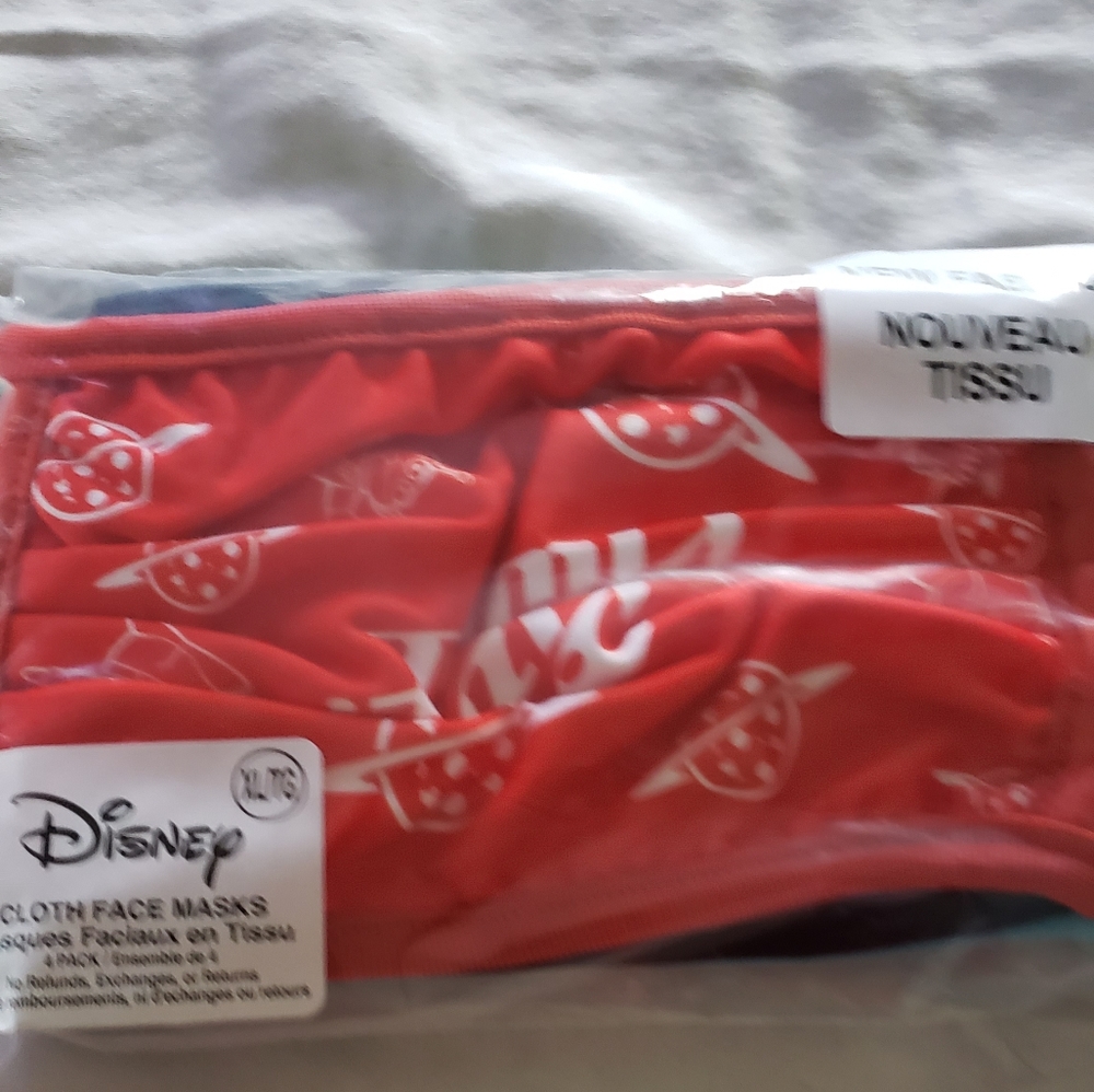 Four Disney Cloth Masks